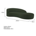 Ver imagem 4 de Divã Recamier Orgânico França 200cm Lado Direito Linho