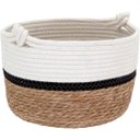 Ver imagem 2 de Kit 3 Cesta Home&Co Fibra Branco Cachepô Decorativo