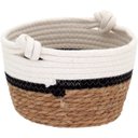 Ver imagem 4 de Kit 3 Cesta Home&Co Fibra Branco Cachepô Decorativo