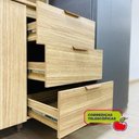 Ver imagem 5 de Armário de Cozinha Completa com Balcão com Tampo 10 Portas Glam Freijó Vanilla com Ripado