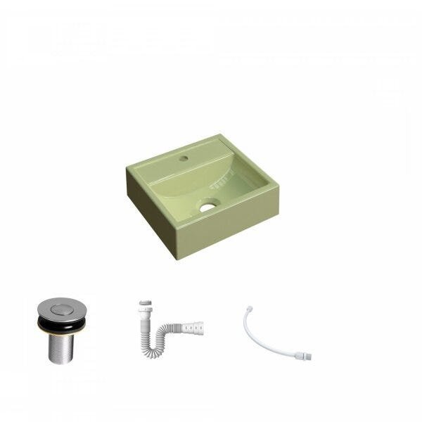 Kit Cuba Q32 com Válvula Click 1 Pol. e Sifão PVC e Flexivel - 2