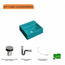 Ver imagem 3 de Kit Cuba Q32 com Válvula Click, Sifão Cromado e Flexível Compace