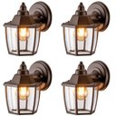 Ver imagem 3 de Kit 4 Luminárias Arandela Marrom Parede 21,5cm Dital Bivolt Heritage Lustre Interno Externo Jardim
