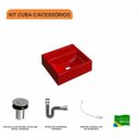 Ver imagem 3 de Kit Cuba Q32 com Válvula Click, Sifão Cromado e Flexível Compace