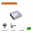 Ver imagem 3 de Kit Cuba Q32 com Válvula Click, Sifão Cromado e Flexível Compace