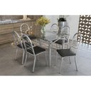 Ver imagem 1 de Mesa Cozinha Elba 120 + 6 Cad Holanda Cromado Kappesberg