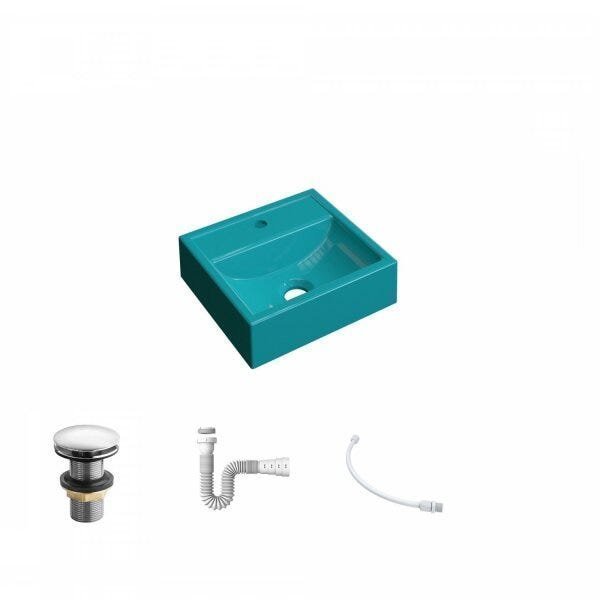 Kit Cuba Q32 com Válvula Click 01"G, Sifão PVC e Flexível Compace - 2