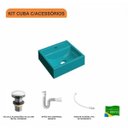 Ver imagem 3 de Kit Cuba Q32 com Válvula Click 01"g, Sifão Pvc e Flexível Compace