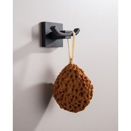 Cabide Duplo Preto Fosco Quadrado em Aço Inox - 4