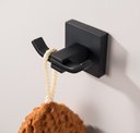 Ver imagem 5 de Cabide Duplo Preto Fosco Quadrado em Aço Inox
