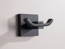 Ver imagem 3 de Cabide Duplo Preto Fosco Quadrado em Aço Inox