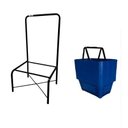 Ver imagem 2 de Kit 10 Cestas 16l + Suporte Reforçado