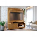 Ver imagem 1 de Painel para TV Ares 75" 160cm MDP e MDF com Porta Correr Marrom Madetec Móveis