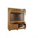 Ver imagem 3 de Painel para TV Ares 75" 160cm MDP e MDF com Porta Correr Marrom Madetec Móveis