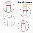 Ver imagem 5 de Kit 2 Banquetas para Balcão Flórida Prata Bistrô Ilhas Cozinha Gourmet Bares