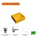 Ver imagem 3 de Kit Cuba Q32 com Válvula Click 01"g, Sifão Cromado e Flexível Compace