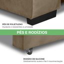 Ver mais imagens de Sofa Retratil Reclinavel 2 Lugares 2,50 Vitória Veludo Capuccino Lansofbr