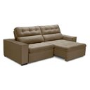 Ver imagem 3 de Sofa Retratil Reclinavel 2 Lugares 2,50 Vitória Veludo Capuccino Lansofbr