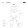 Assento Sanitário Soft Close Alpinia Cinza Claro para Vaso Fiori - 3