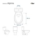 Ver imagem 3 de Assento Sanitário Soft Close Alpinia Cinza Claro para Vaso Fiori