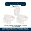 Ver imagem 4 de Assento Sanitário Soft Close Alpinia Cinza Claro para Vaso Fiori