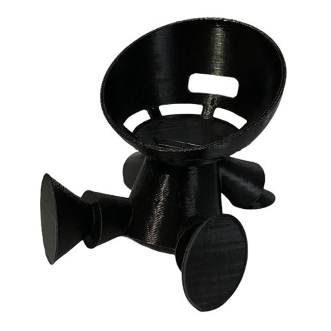 Suporte Mesa Robô Espacial Amazon Alexa Echo Dot 4 Preto