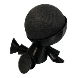 Suporte Mesa Robô Espacial Amazon Alexa Echo Dot 4 Preto - 2