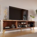 Ver imagem 3 de Rack para Tv até 70 Polegadas 2 Portas e 1 Gaveta Sevilla 183cm Jequitiba-off White Jequitiba-off