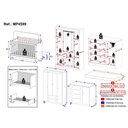 Ver imagem 4 de Quarto de Bebê Completo Berço Americano 3 em 1 Colchão Realeza Multimóveis Mp4599 Branco/