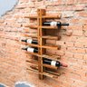 Suporte de Vinho Parede de Maderia Maciça de Teca 14 garrafas - Tatek - 2