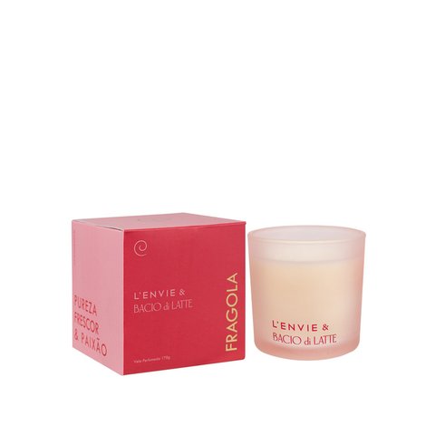 Vela Perfumada Fragola 170g - Bacio de Latte