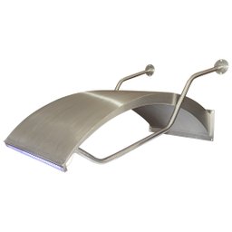 Cascata Inox Piscina Parede Niágara 1 Metro Led + Controladora - 3