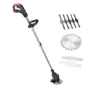 Ver imagem 1 de Cortador Aparador de Grama Planta Gramado Sem Fio Portatil Erva Daninha Galho Jardim Quintal Cabo Aj