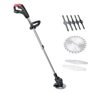Cortador Aparador de Grama Planta Gramado Sem Fio Portatil Erva Daninha Galho Jardim Quintal Cabo Aj