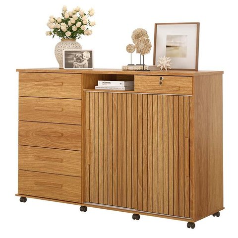 Cômoda Grande Organizadora 176cm Max New Lukaliam Freijo Ripado