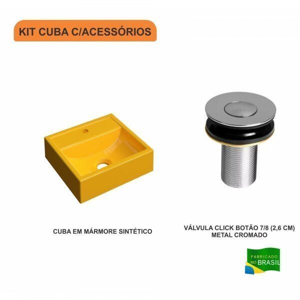 Kit Cuba Q32 com Válvula Click Botão Compace - 3