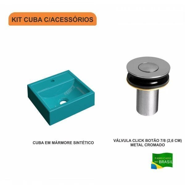 Kit Cuba Q32 com Válvula Click Botão Compace - 3