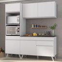 Ver imagem 1 de Armário de Cozinha Compacta 3 peças MP3694.891 Veneza Multimóveis Branco