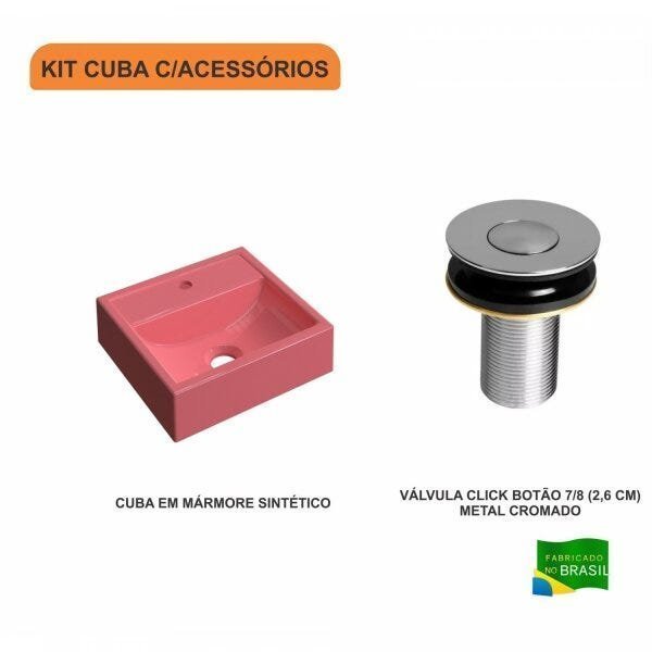 Kit Cuba Q32 com Válvula Click Botão Compace - 3