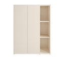 Ver imagem 6 de Estante Livreiro para Escritório 2 Portas 6 Prateleiras Hera - Via Nossa - Off White e Cedro