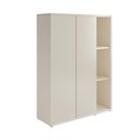 Ver imagem 5 de Estante Livreiro para Escritório 2 Portas 6 Prateleiras Hera - Via Nossa - Off White e Cedro