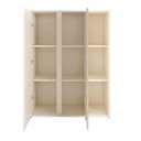 Ver imagem 7 de Estante Livreiro para Escritório 2 Portas 6 Prateleiras Hera - Via Nossa - Off White e Cedro
