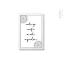 Ver imagem 2 de Quadro Decorativo Entrego Confio Aceito Agradeço Hooponopono:preta
