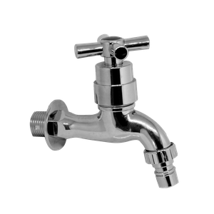 Torneira Parede Tanque 1/4 Prata Plástico Abs Gold Sand