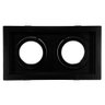 Spot Duplo Embutir Quadrado Recuado Par20 Preto - 2