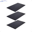 Ver imagem 2 de Kit 3 Prateleira Preta 60X35 Tampo Tabua Mdf  Organizadora Decoração Cozinha Quarto Banheiro Sala