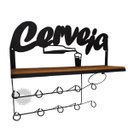 Ver imagem 5 de prateleira cerveja escorredor de copos porta pano de prato fero madeira