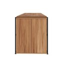 Ver imagem 7 de Mesa Escrivaninha 170cm X 60cm e Armário 2 Portas F5 Office Cor:nogal com Preto