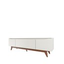 Ver imagem 5 de Rack para Tv até 75 Polegadas Flynt 1.8 (185cm) - Off White Fosco/natural