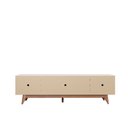 Ver imagem 7 de Rack para Tv até 75 Polegadas Flynt 1.8 (185cm) - Off White Fosco/natural